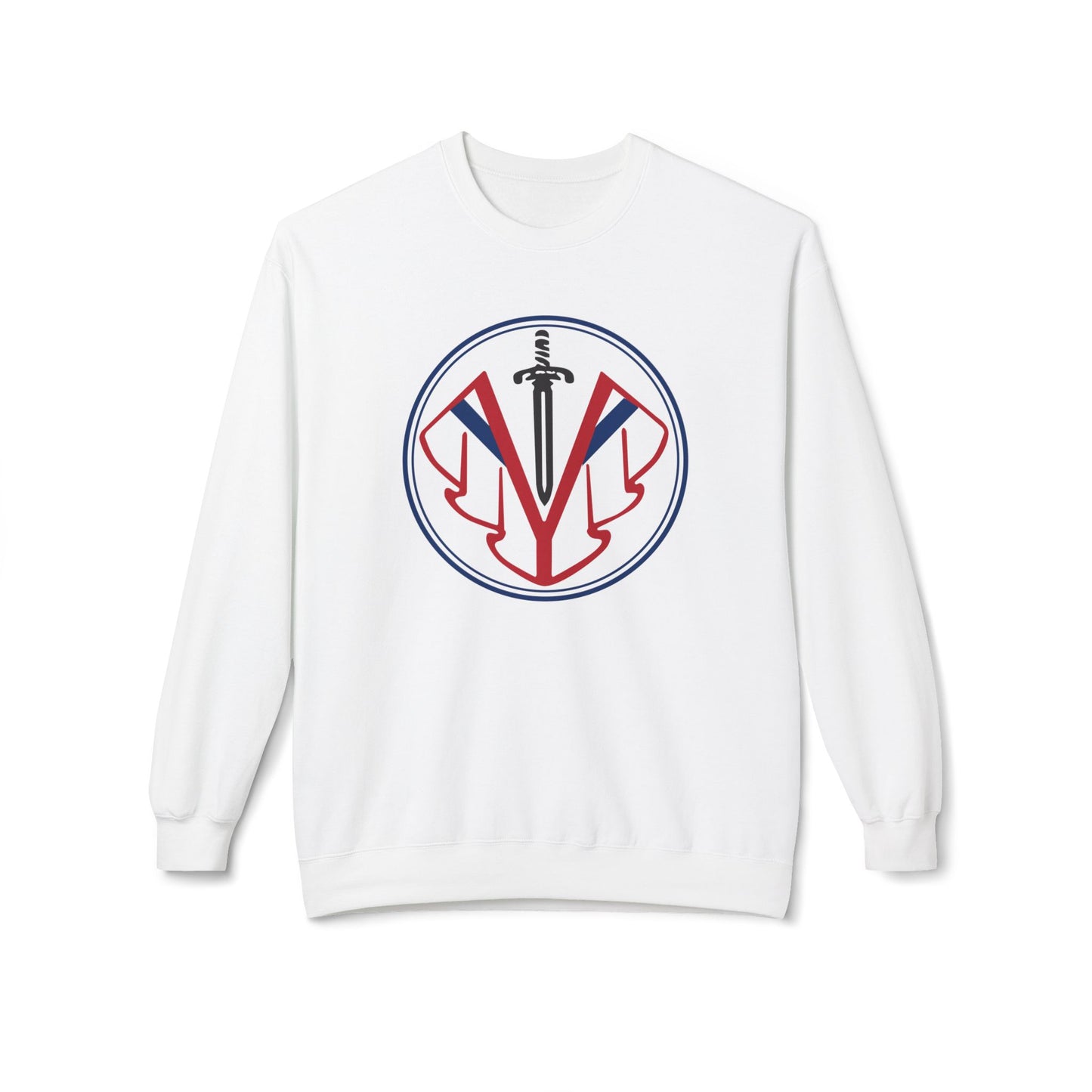 Saint Martin's Unisex Midweight Softstyle Fleece Crewneck Sweatshirt Front & Back Design