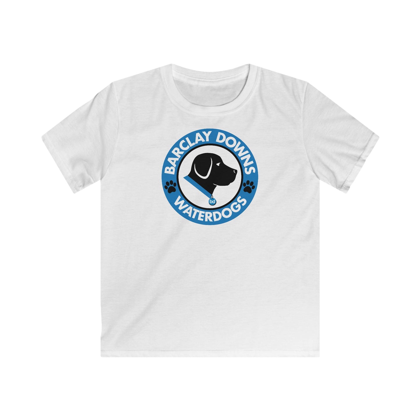 Youth Barclay Downs Swim Team Softstyle Tee (unisex) - Logo Front Design