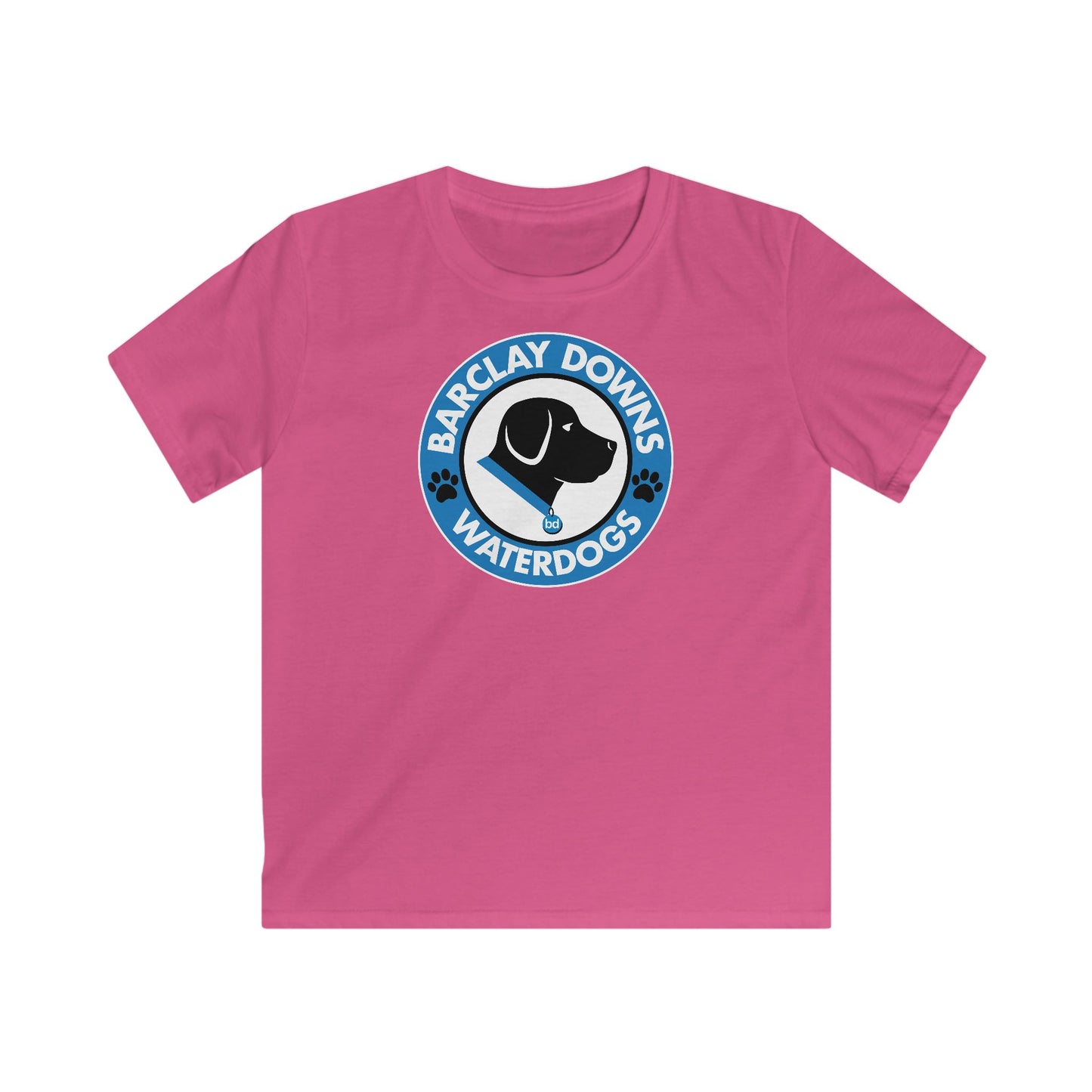 Youth Barclay Downs Swim Team Softstyle Tee (unisex) - Logo Front Design
