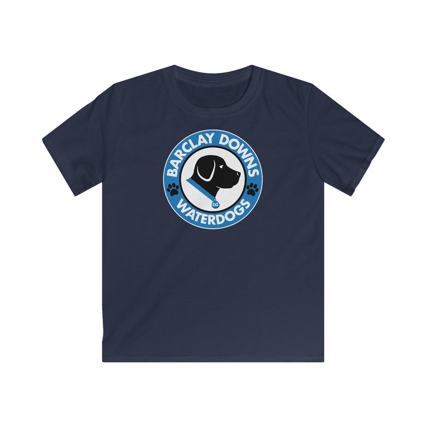 Youth Barclay Downs Swim Team Softstyle Tee (unisex) - Logo Front Design
