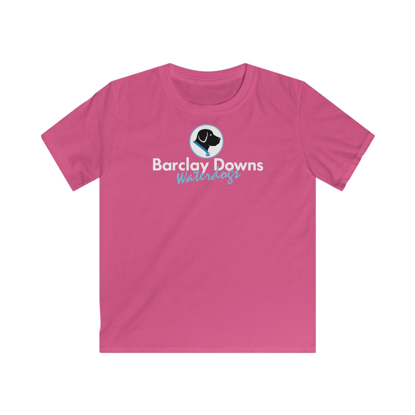 Youth Barclay Downs Swim Team Softstyle Tee (unisex) - Front Design