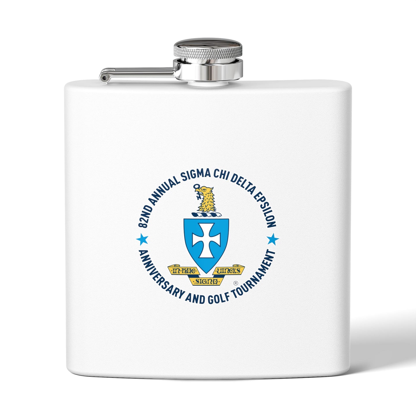 Sigma Chi Stainless Steel Flask, 6oz