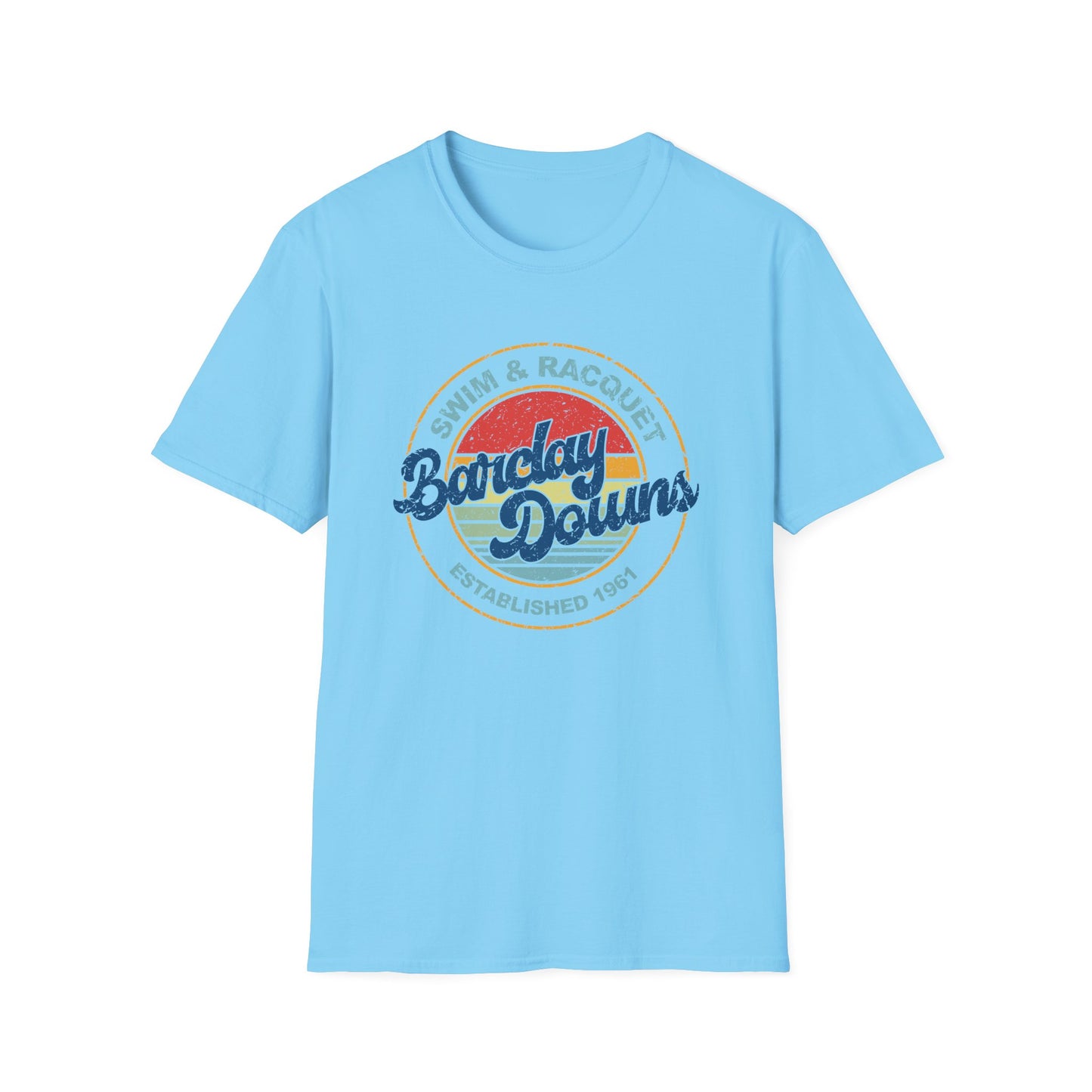 Adult Barclay Downs Vintage Cotton T-Shirt - Front Design (unisex)