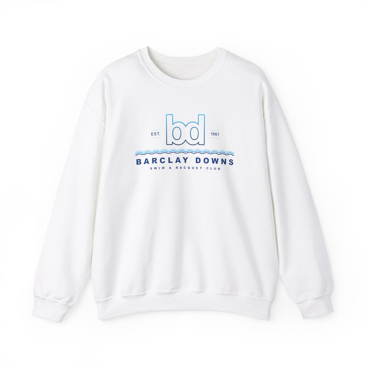 Adult Barclay Downs Swim Club Crewneck Sweatshirt - Waves
