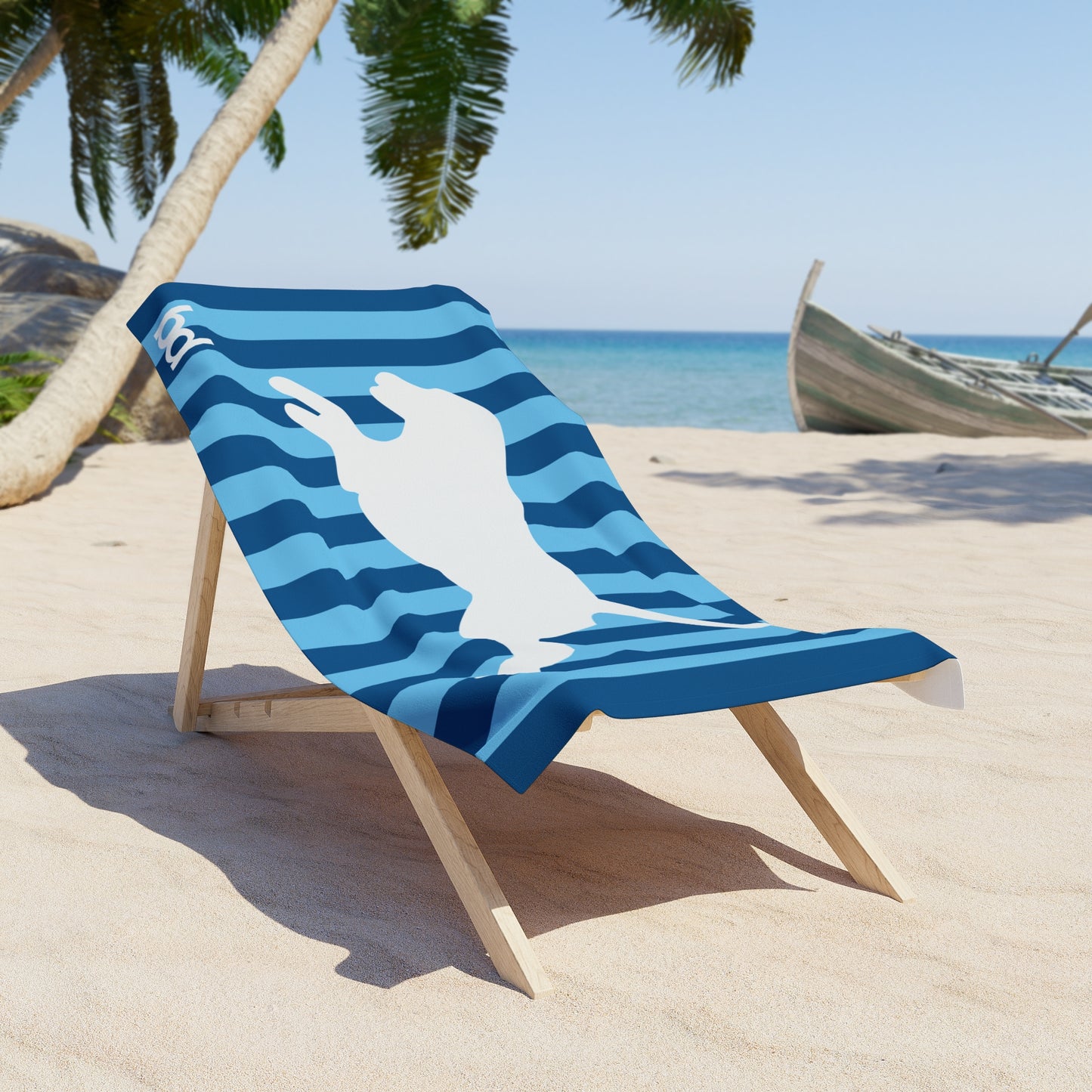 Barclay Downs Beach Towel - Waterdog Silhouette