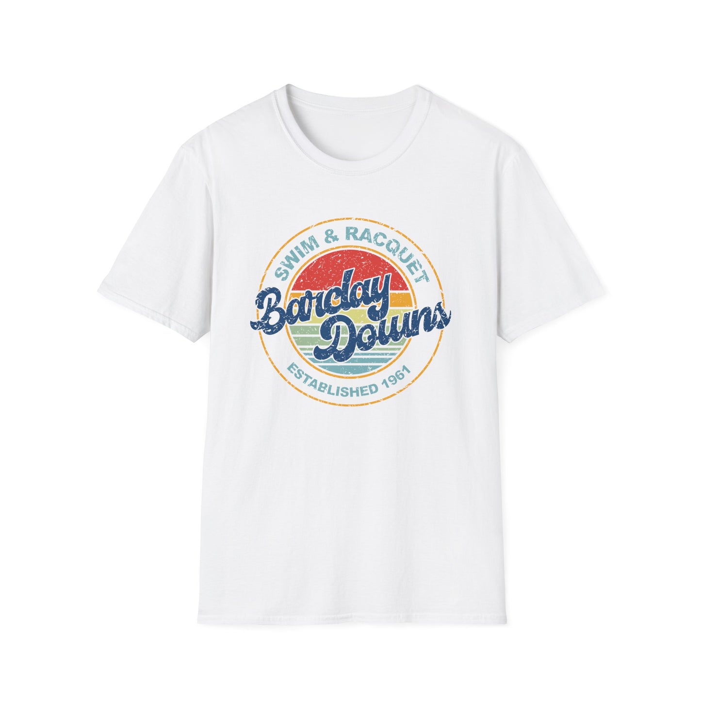 Adult Barclay Downs Vintage Cotton T-Shirt - Front Design (unisex)