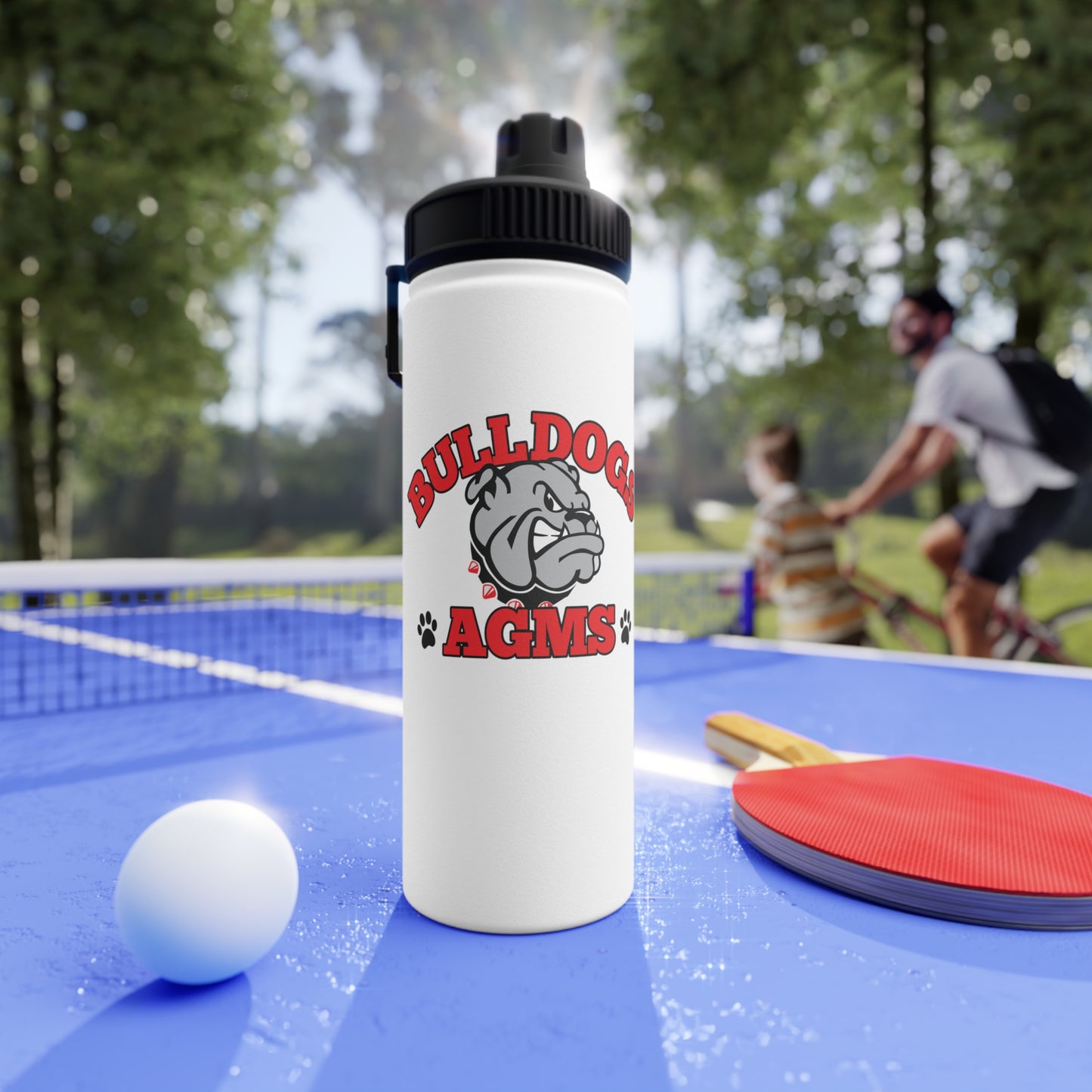 AGMS Pride Stainless Steel Water Bottle, Sports Lid