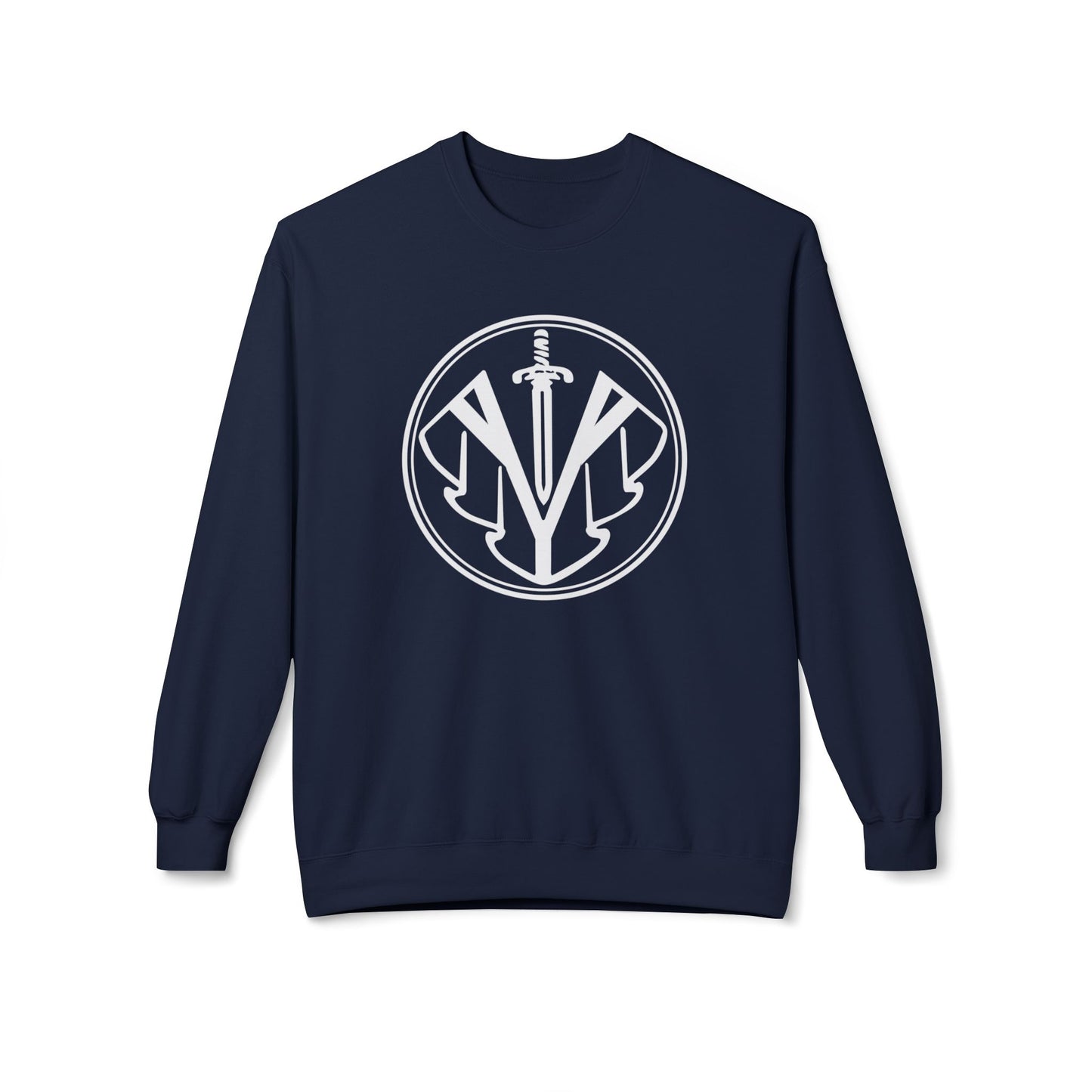 Saint Martin's Unisex Midweight Softstyle Fleece Crewneck Sweatshirt Front & Back Design