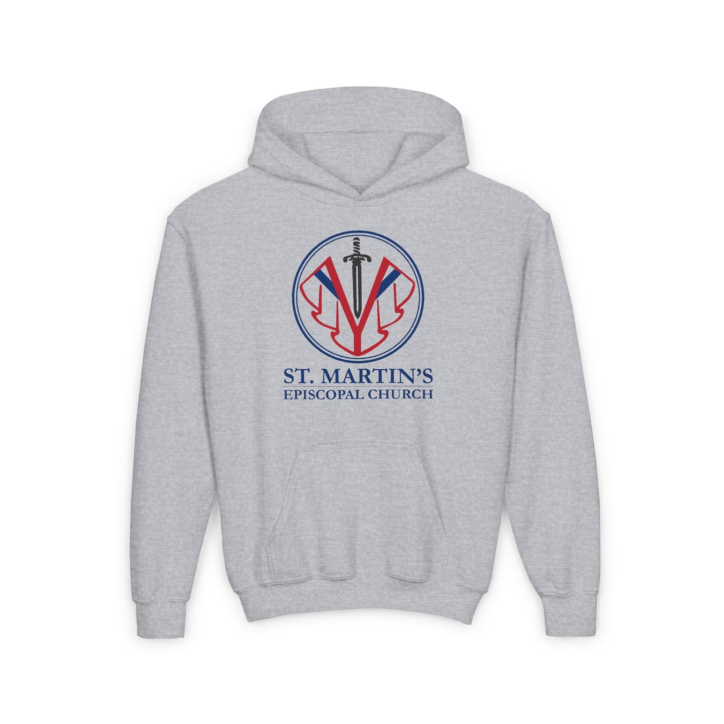 St Martin's Unisex Youth Heavy Blend Hooded Sweatshirt
