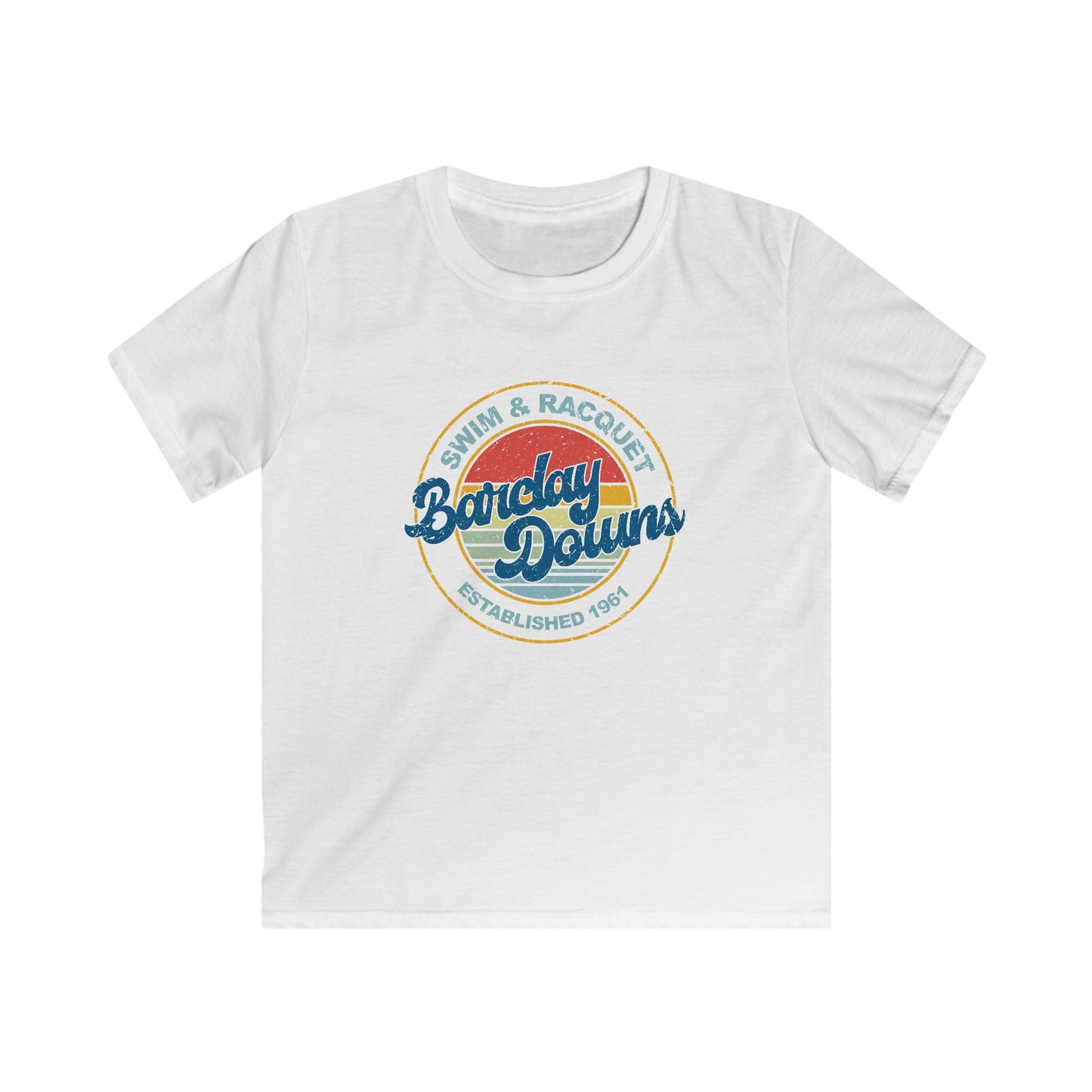 Youth Barclay Downs Vintage Cotton T-Shirt - Front Design (unisex)