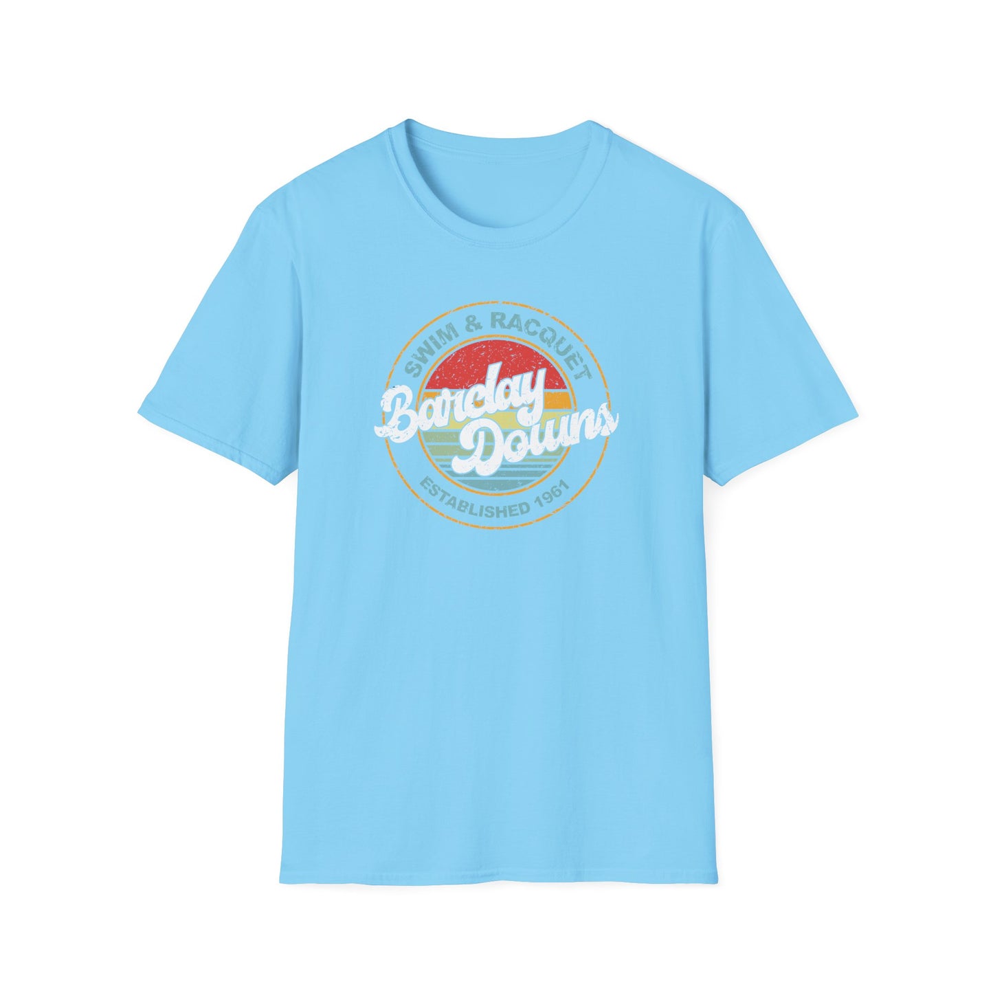Adult Barclay Downs Vintage Cotton T-Shirt - Front Design (unisex)