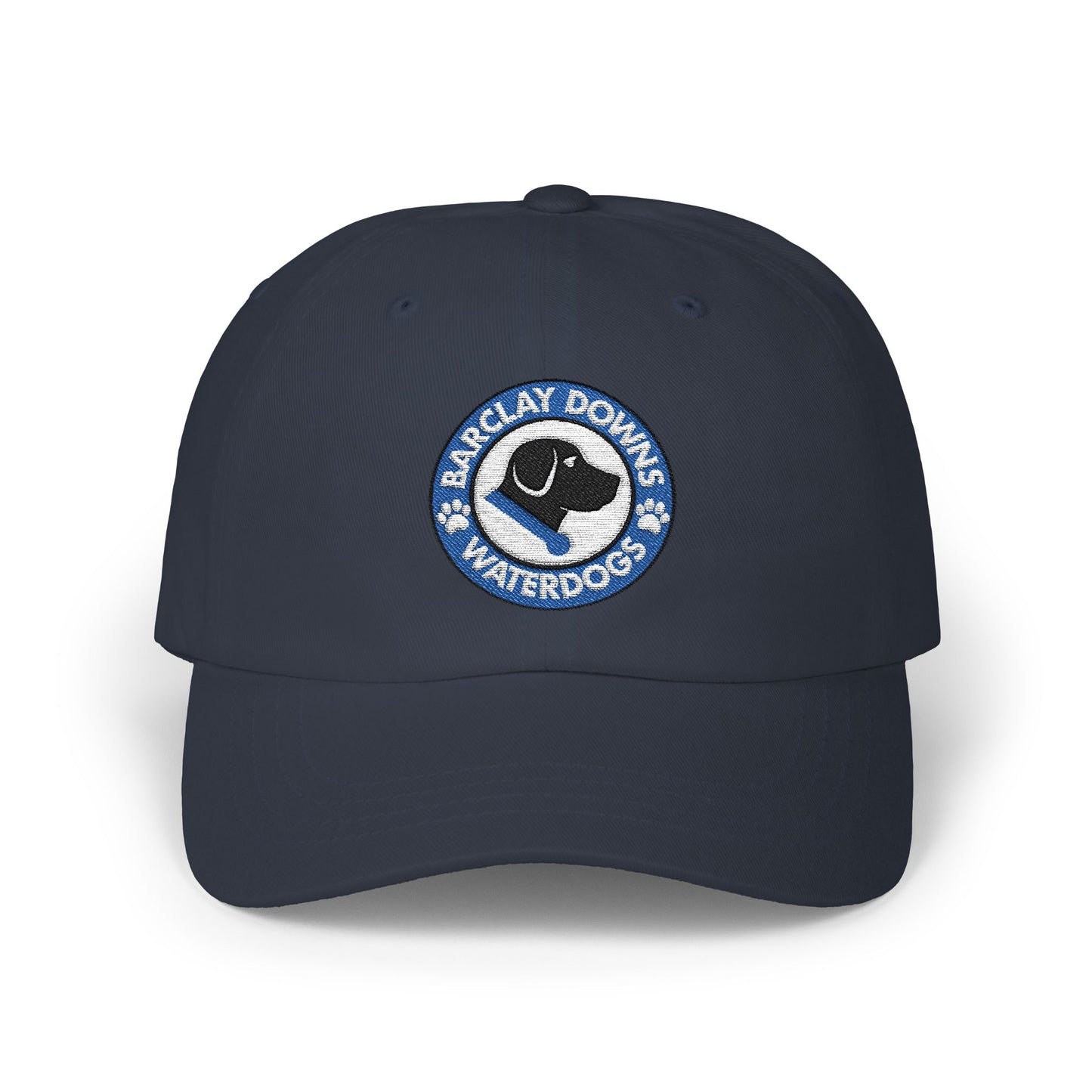 Barclay Downs Swim Team Embroidered Baseball Hat - Waterdogs Logo