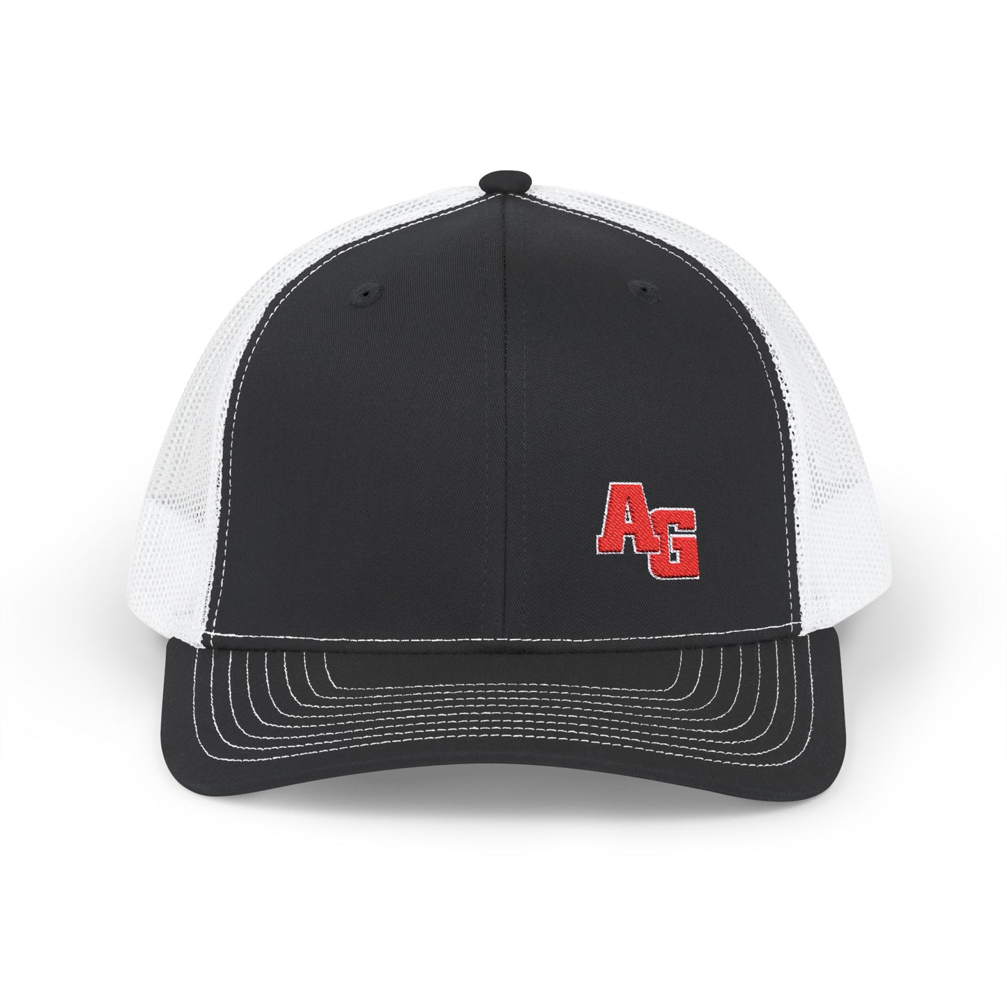 AGMS Pride - Embroidered Snapback Trucker Cap - Corner Design