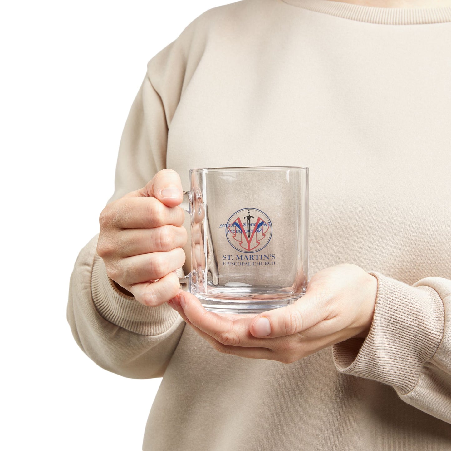 St Martin's Glass Coffee Mug, 10oz