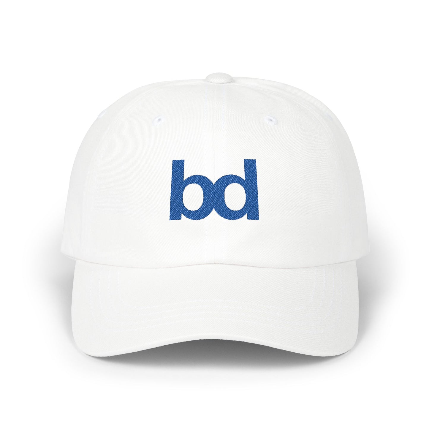 Barclay Downs Embroidered Baseball Hat - White & Pink