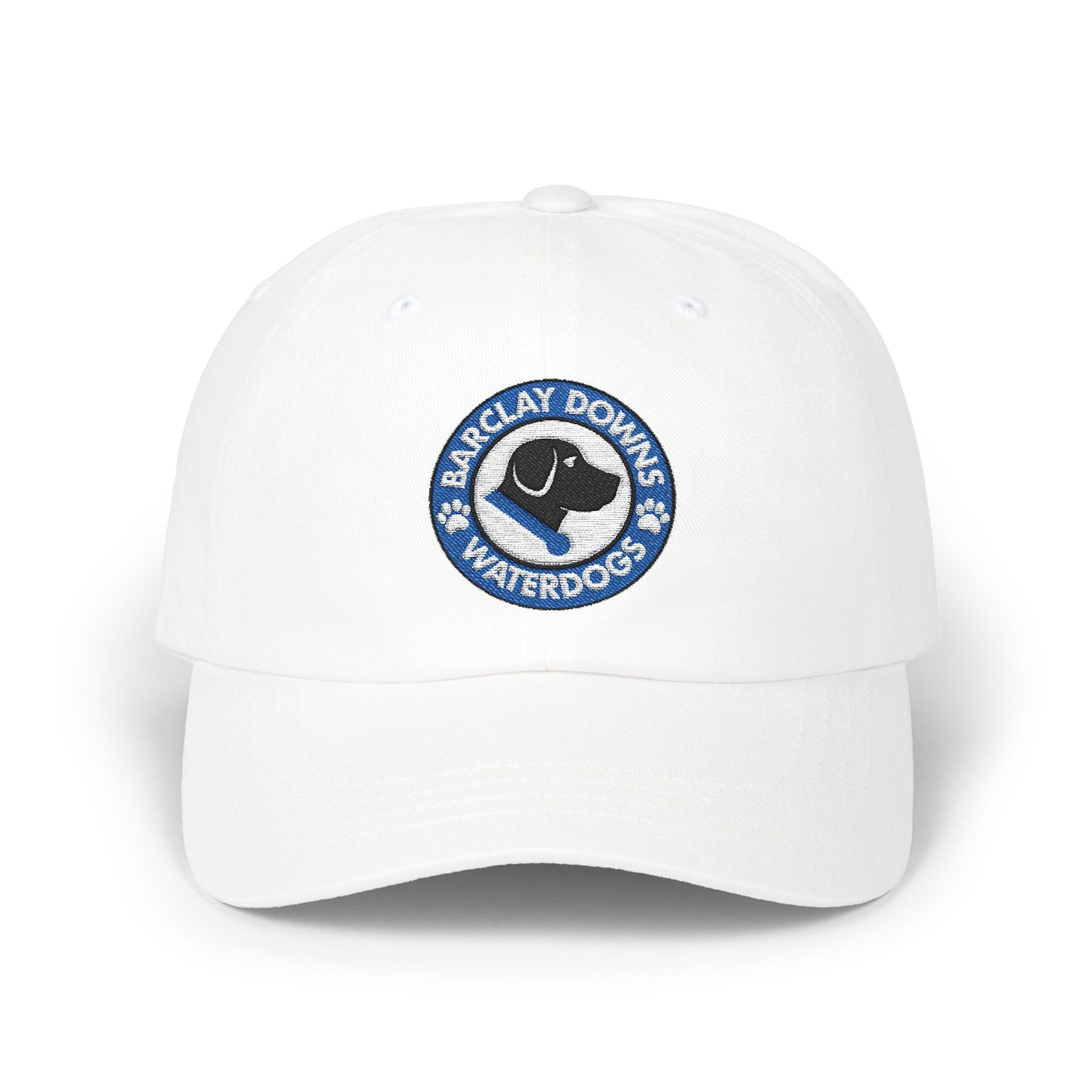 Barclay Downs Swim Team Embroidered Baseball Hat - Waterdogs Logo