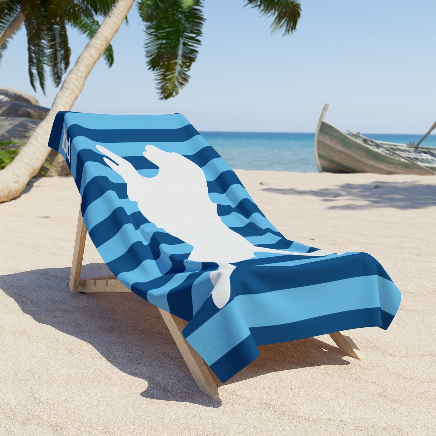 Barclay Downs Beach Towel - Waterdog Silhouette