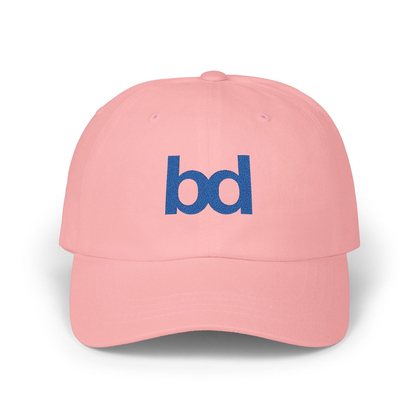Barclay Downs Embroidered Baseball Hat - White & Pink
