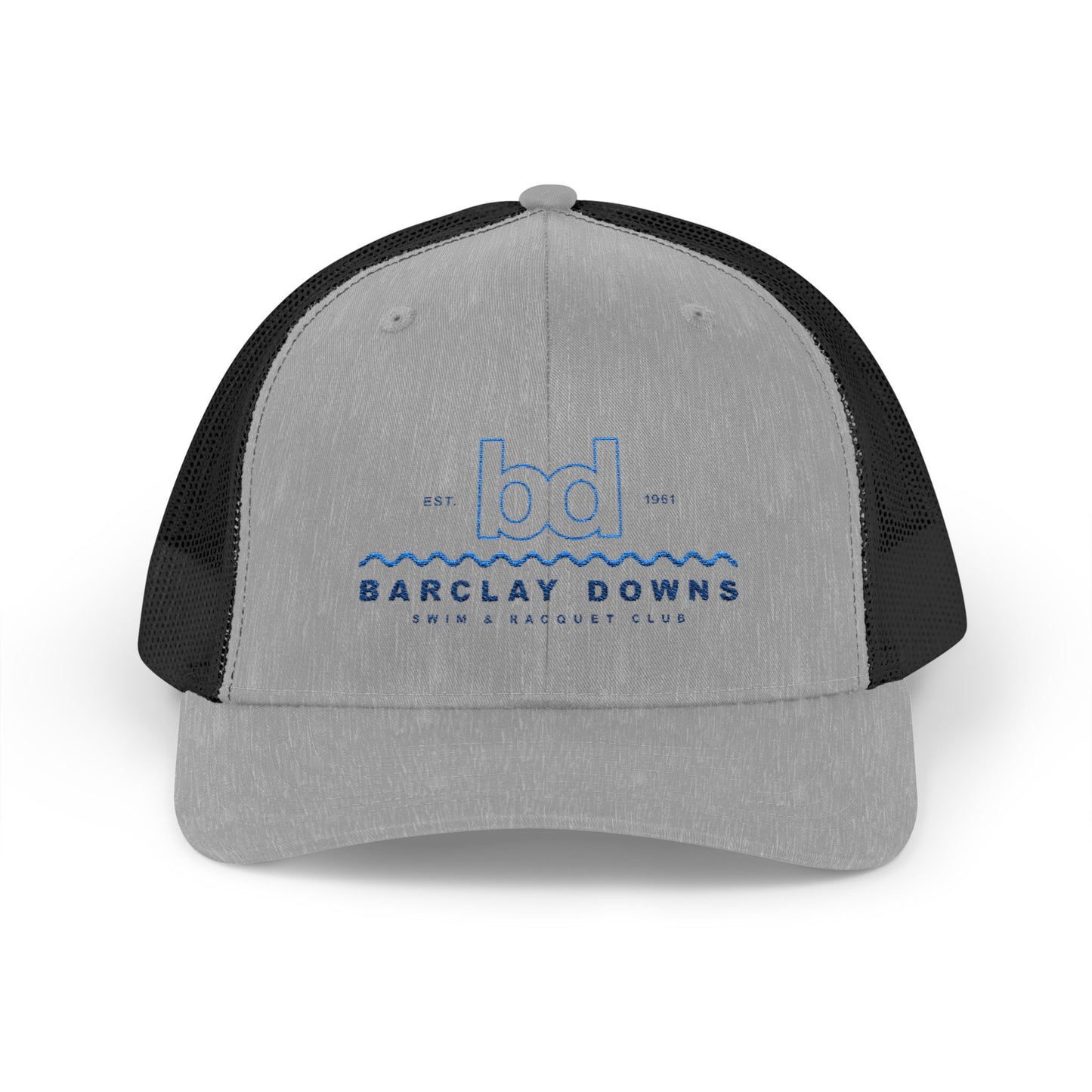 Barclay Downs Swim Club Embroidered Snapback Trucker Cap