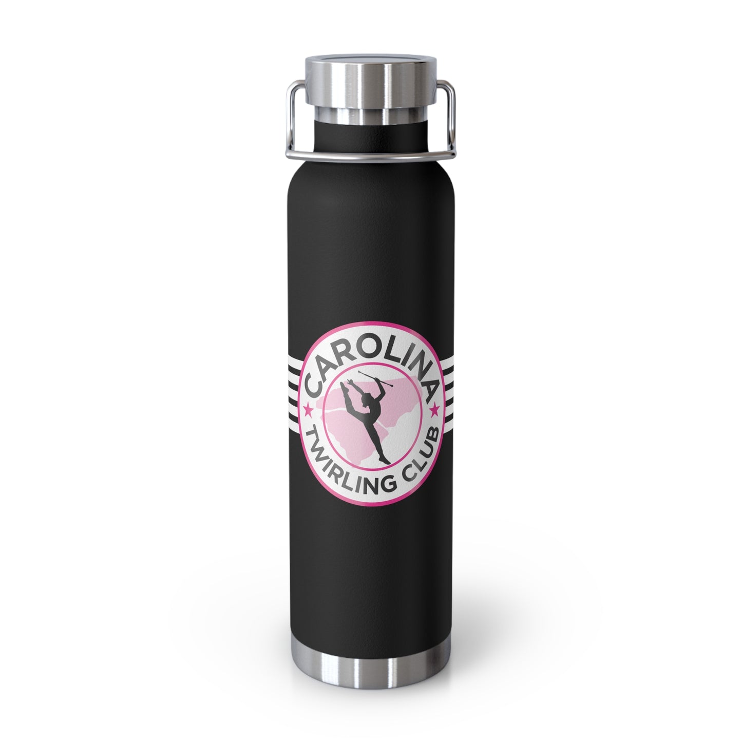 Carolina Twirling Club Copper Vacuum Insulated Bottle, 22oz