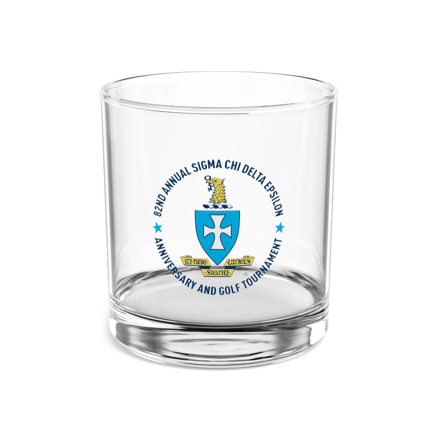 Sigma Chi Rocks Glass, 10oz - Crest