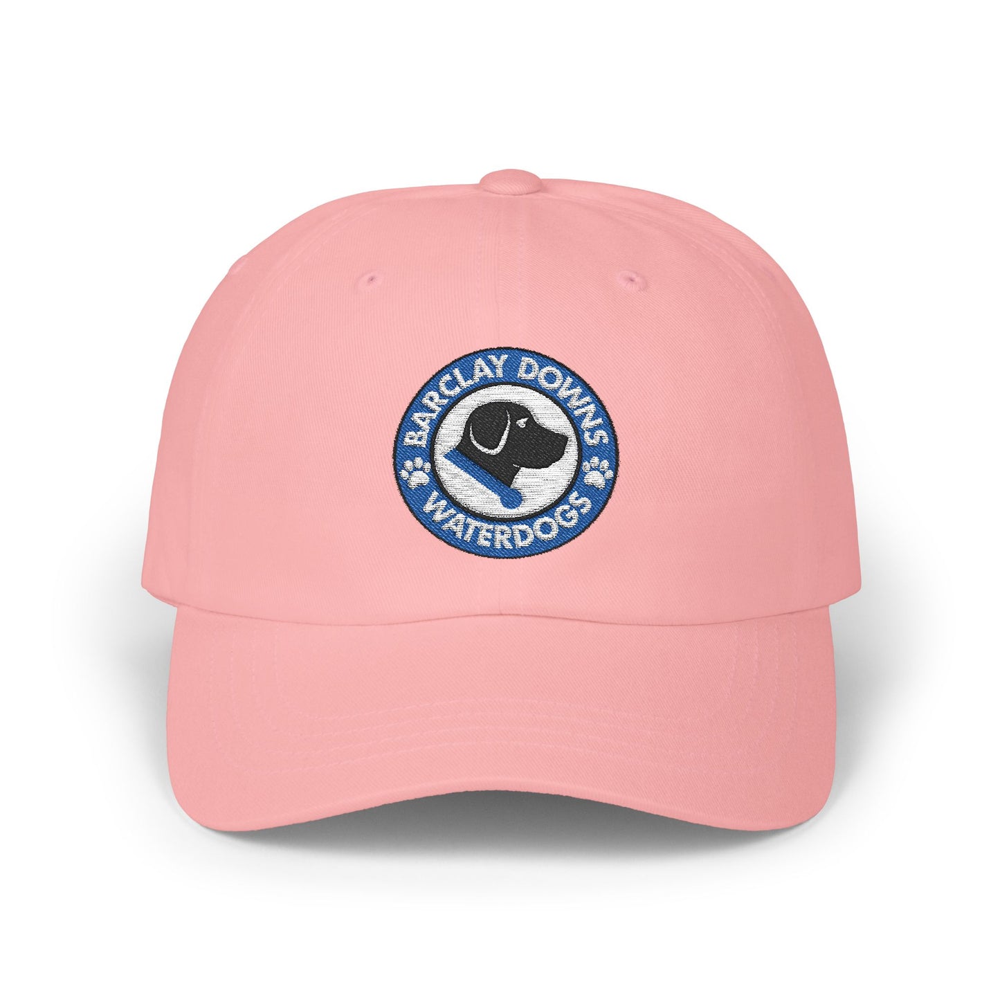 Barclay Downs Swim Team Embroidered Baseball Hat - Waterdogs Logo
