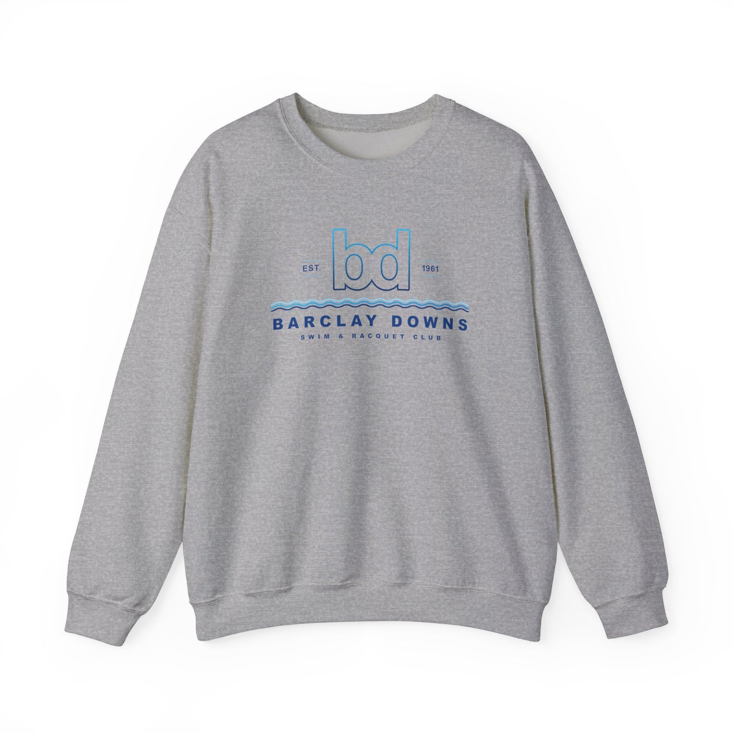 Adult Barclay Downs Swim Club Crewneck Sweatshirt - Waves