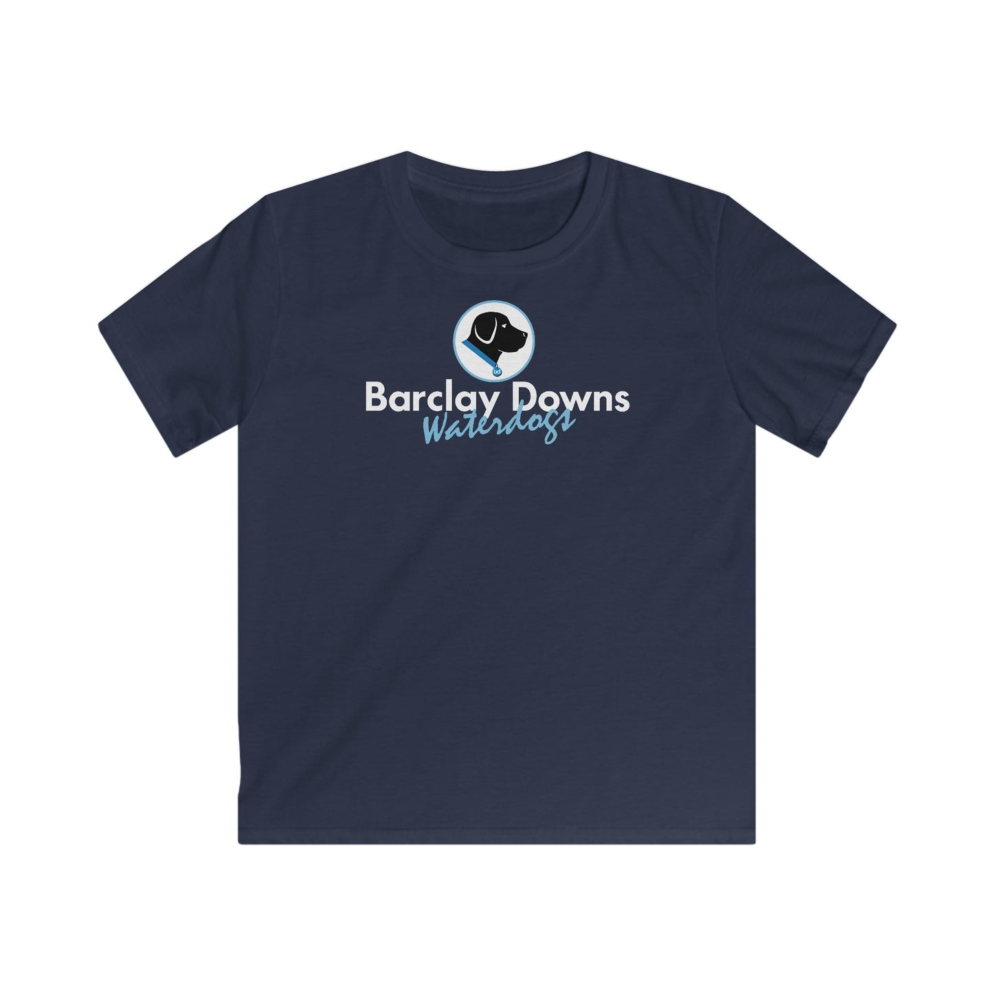 Youth Barclay Downs Swim Team Softstyle Tee (unisex) - Front Design