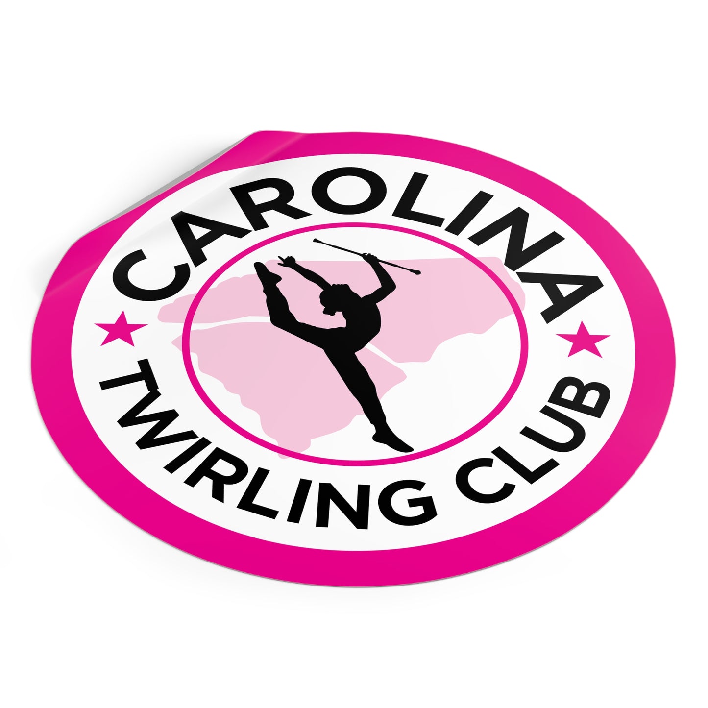 Twirling Round Vinyl Stickers