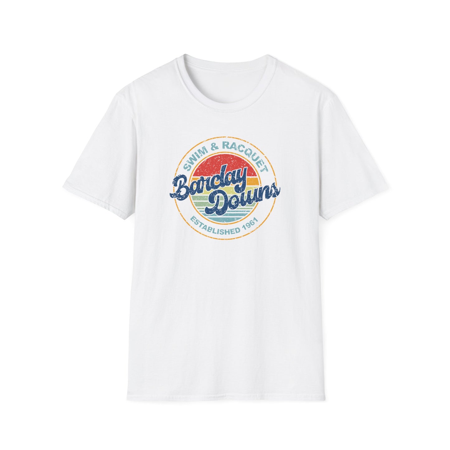Adult Barclay Downs Vintage Cotton T-Shirt - Front Design (unisex)