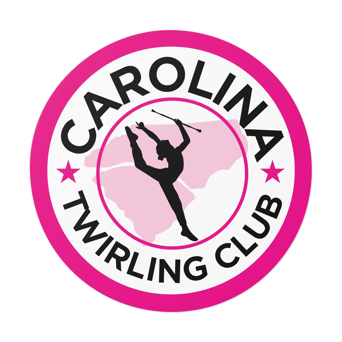 Twirling Round Vinyl Stickers