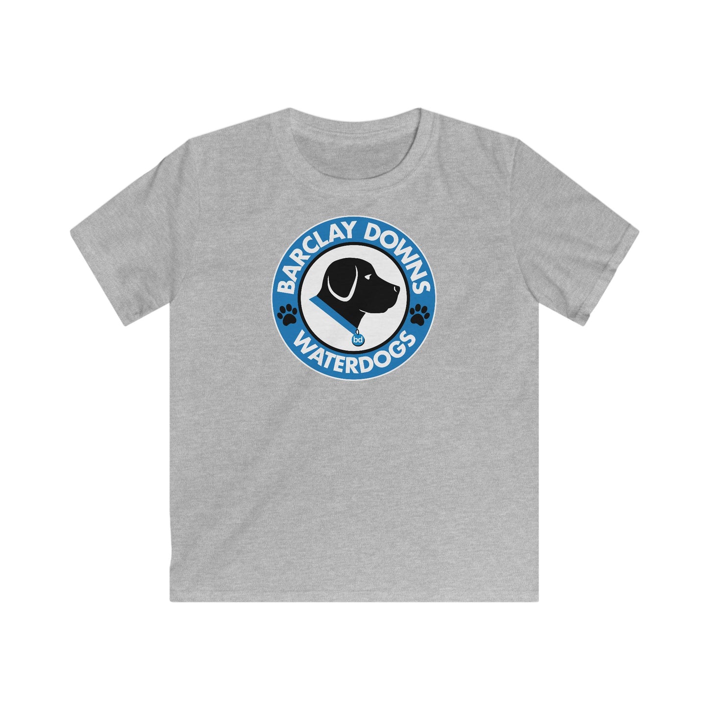 Youth Barclay Downs Swim Team Softstyle Tee (unisex) - Logo Front Design