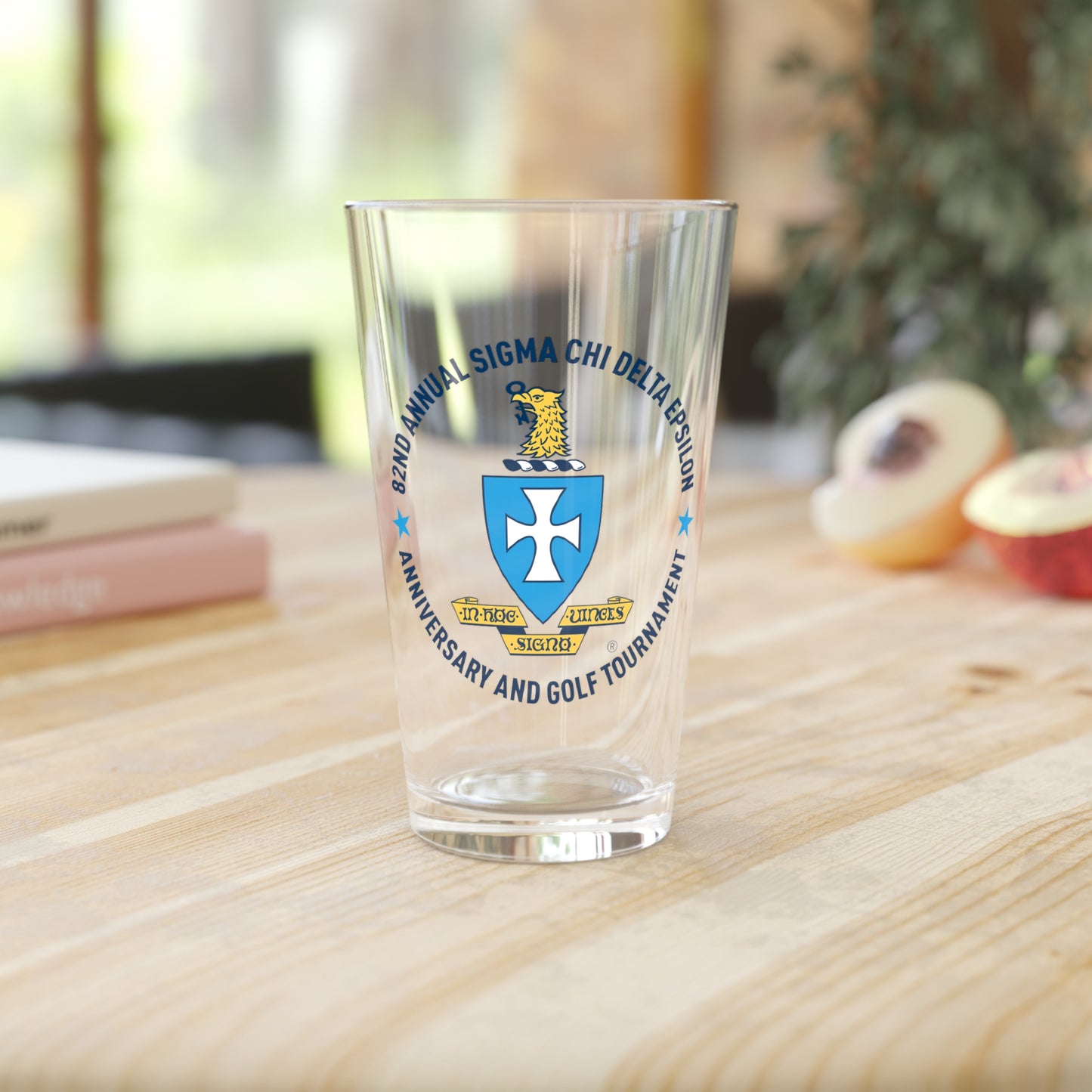 Sigma Chi 16oz Pint Glass - Crest