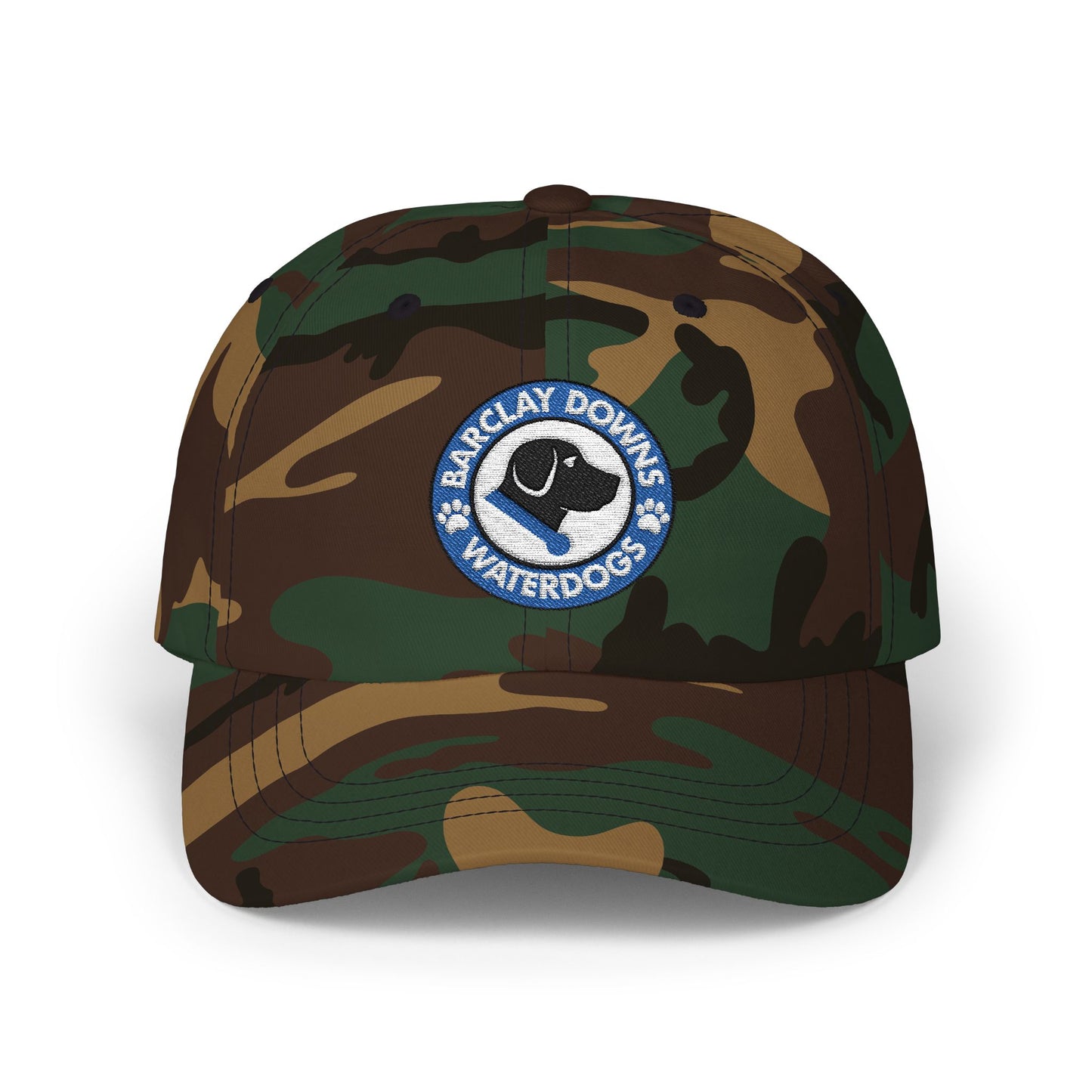 Barclay Downs Swim Team Embroidered Baseball Hat - Waterdogs Logo