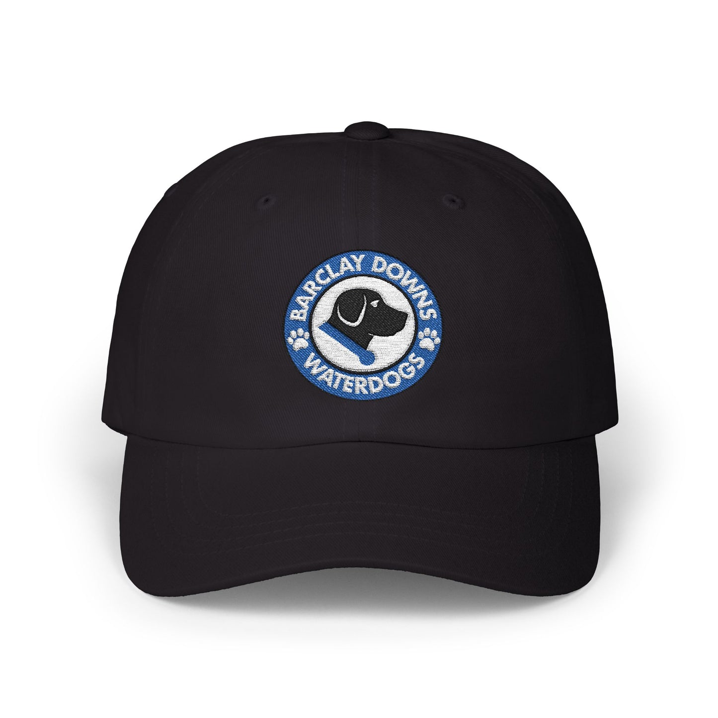 Barclay Downs Swim Team Embroidered Baseball Hat - Waterdogs Logo