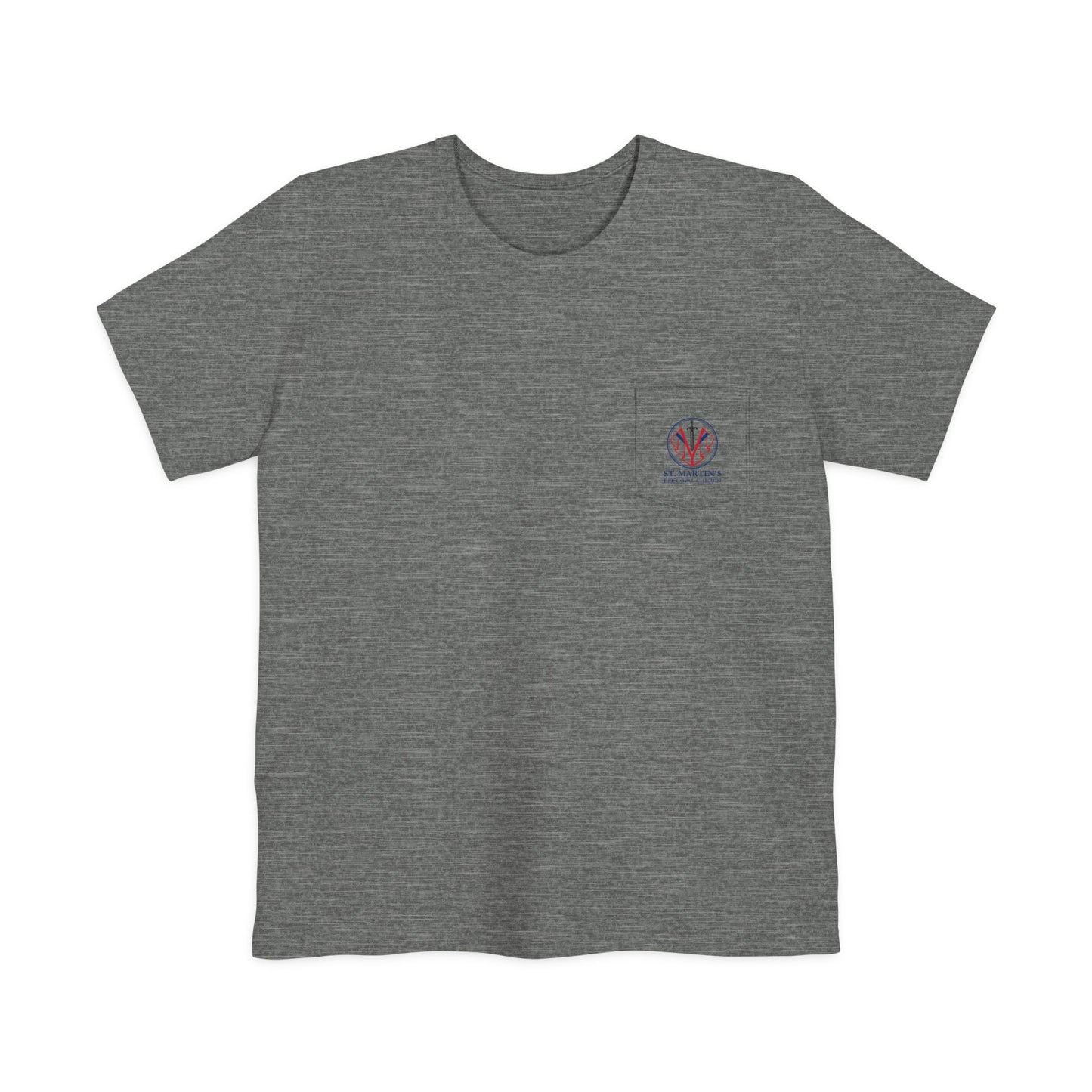 St Martin's Adult Unisex Pocket T-shirt