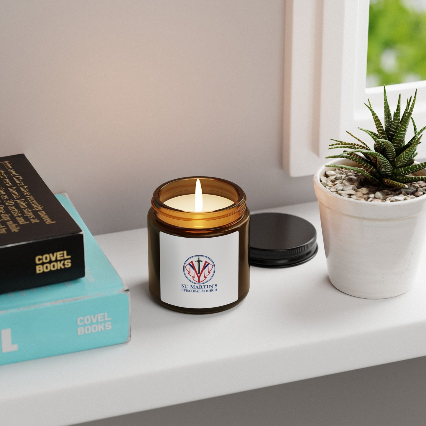 St Martin's Scented Soy Candle (Multi-Size, Amber Jar)
