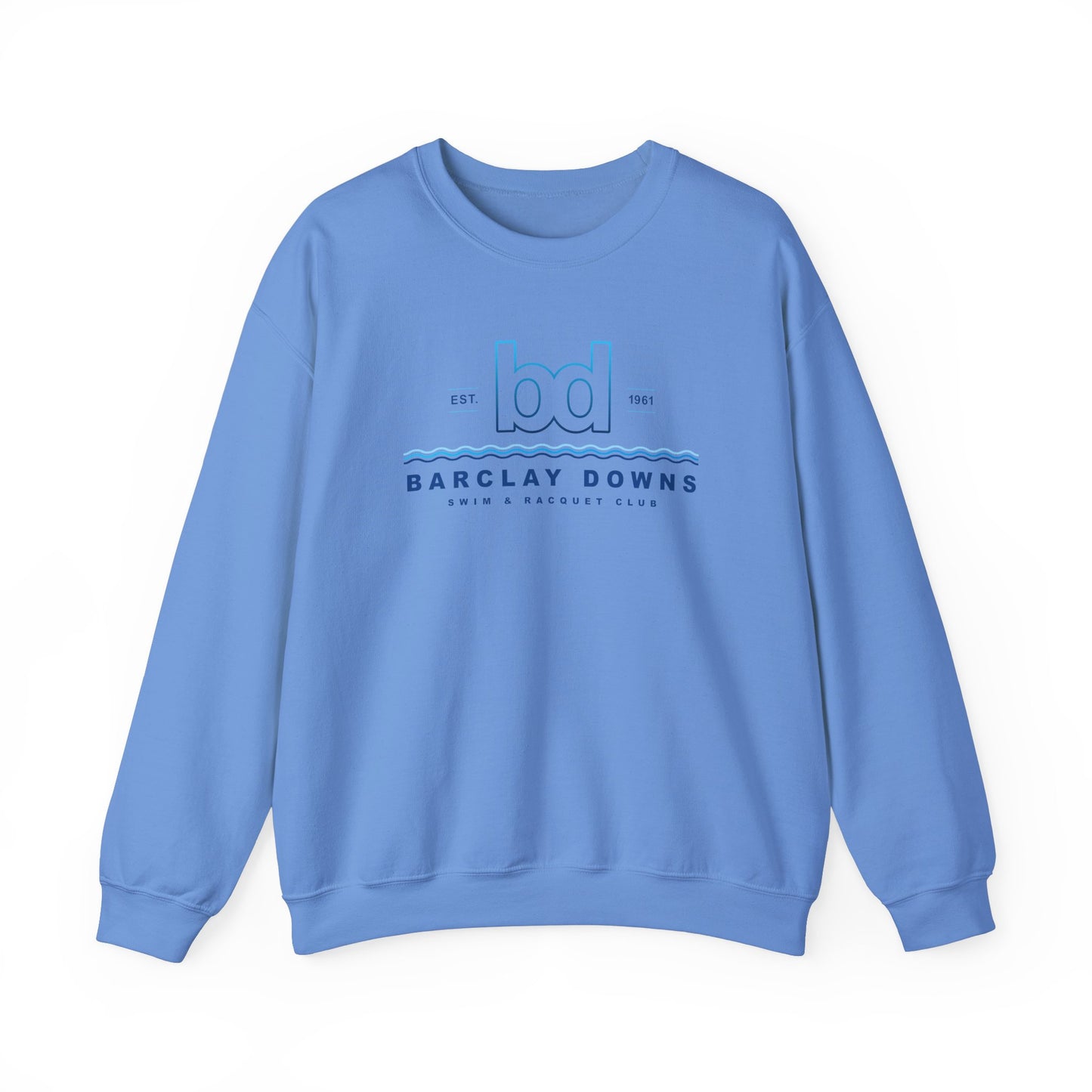 Adult Barclay Downs Swim Club Crewneck Sweatshirt - Waves