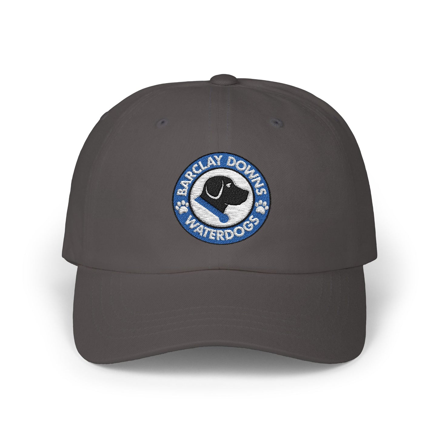 Barclay Downs Swim Team Embroidered Baseball Hat - Waterdogs Logo