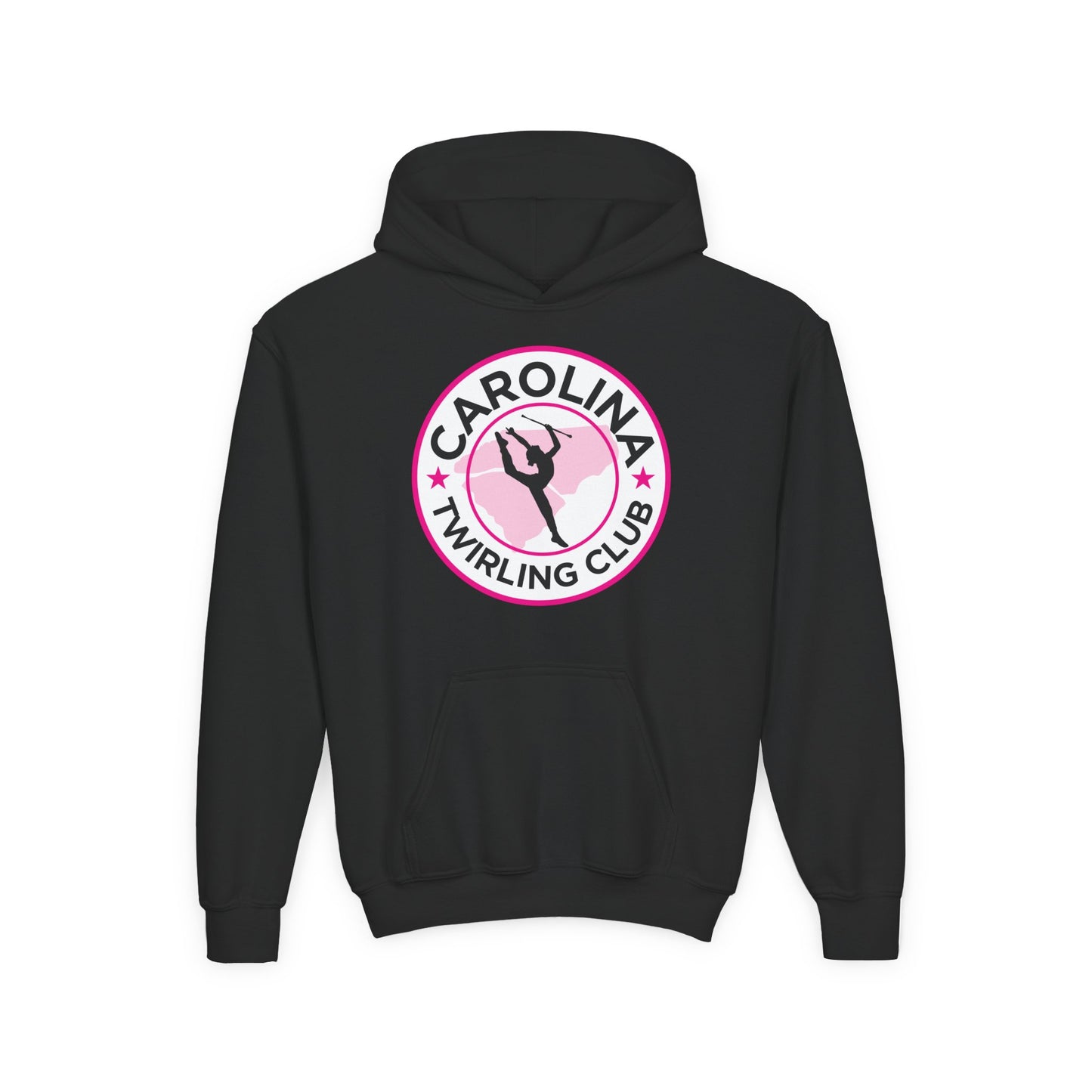 Youth Carolina Twirling Club Heavy Blend Hooded Sweatshirt (unisex)