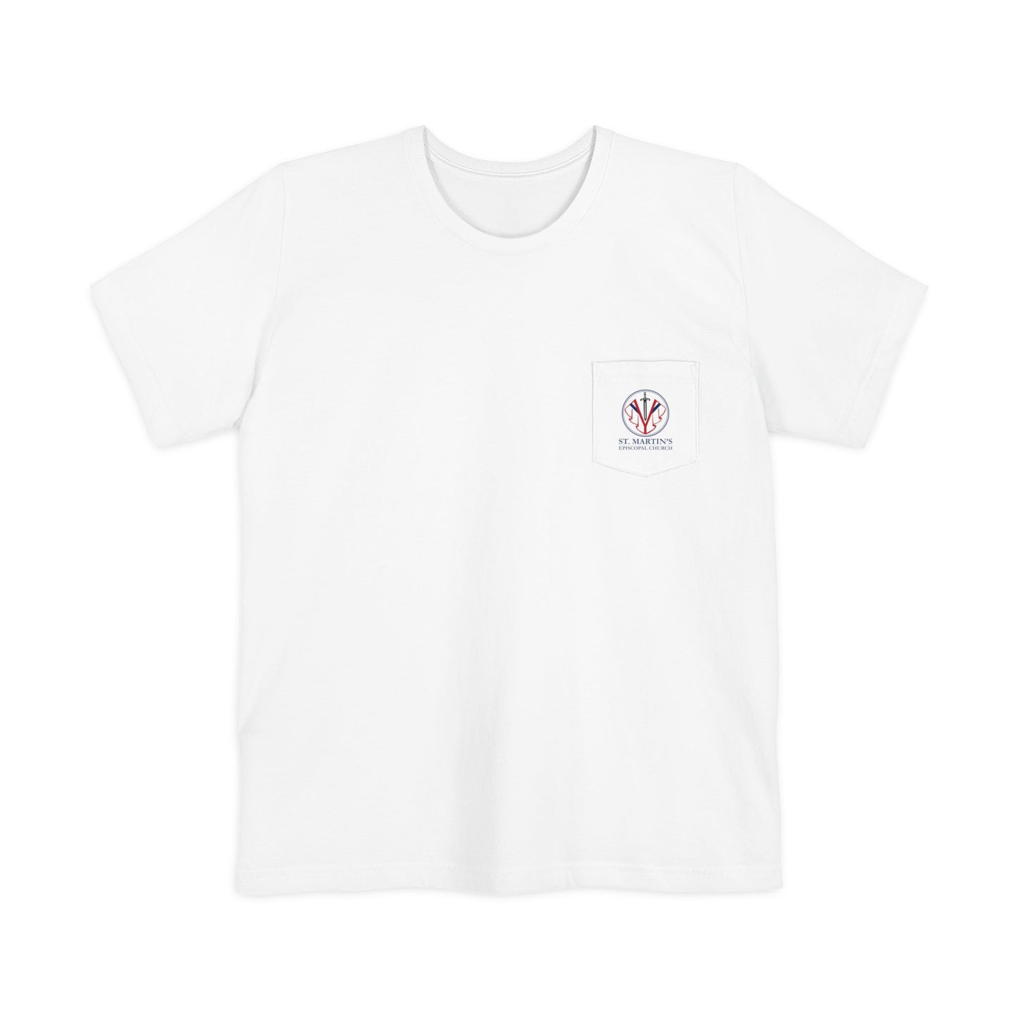 St Martin's Adult Unisex Pocket T-shirt