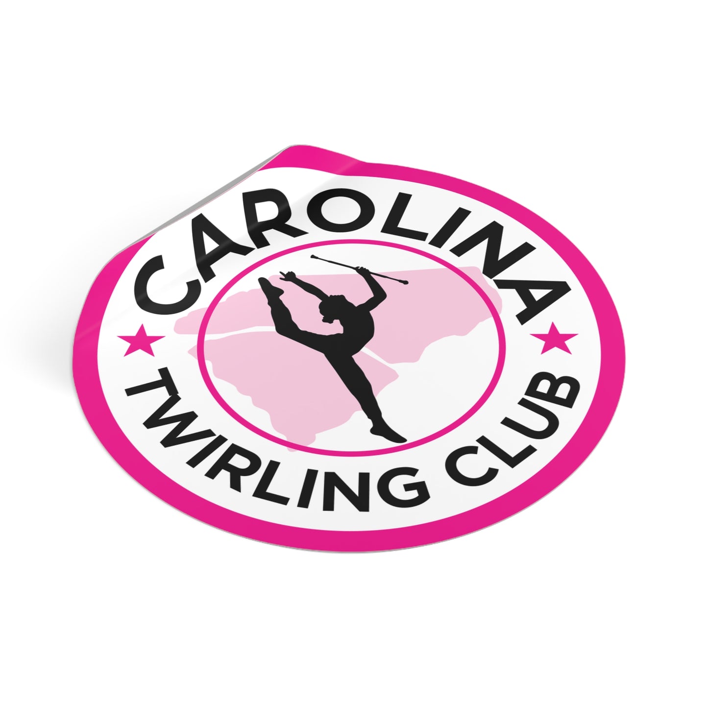 Twirling Round Vinyl Stickers