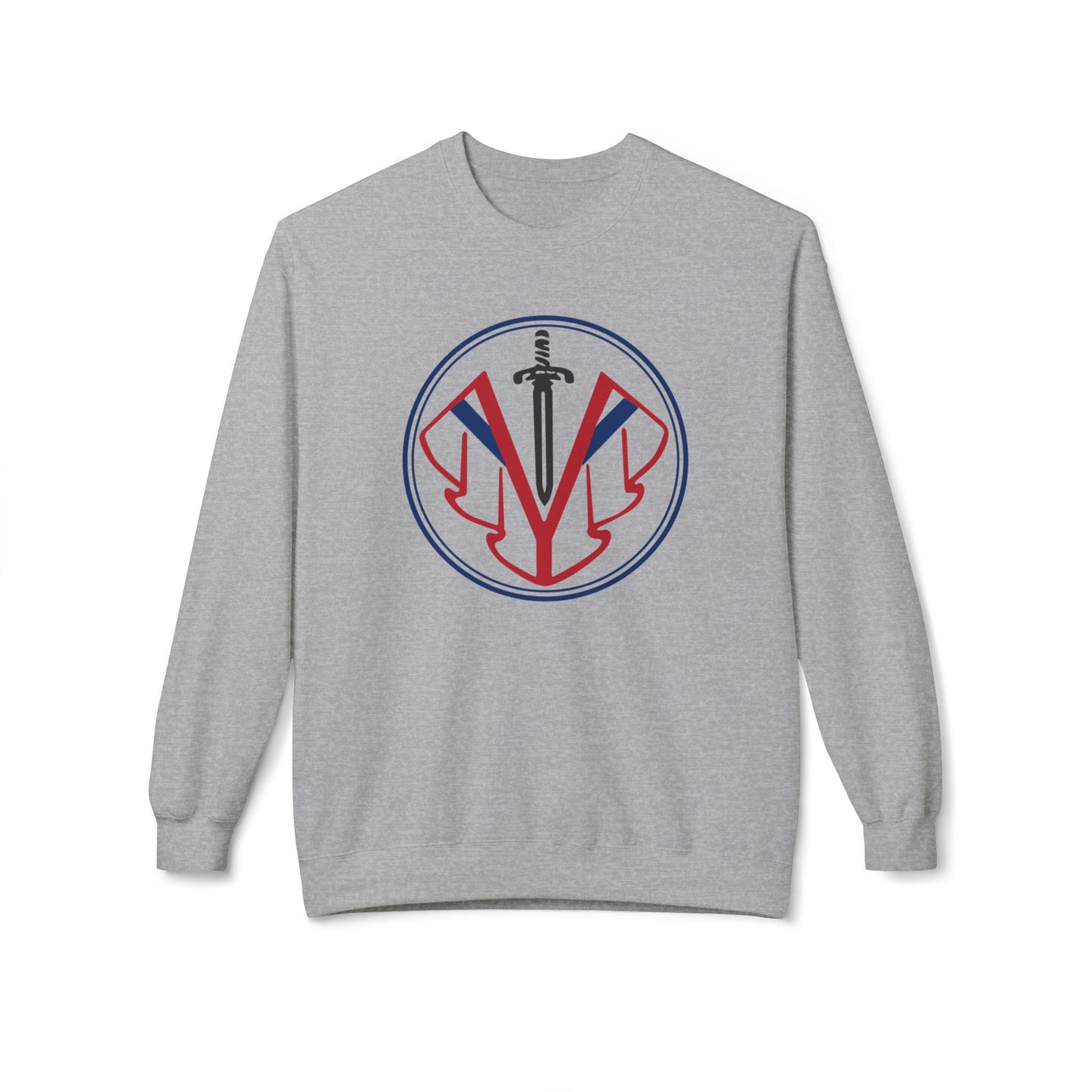 Saint Martin's Unisex Midweight Softstyle Fleece Crewneck Sweatshirt Front & Back Design