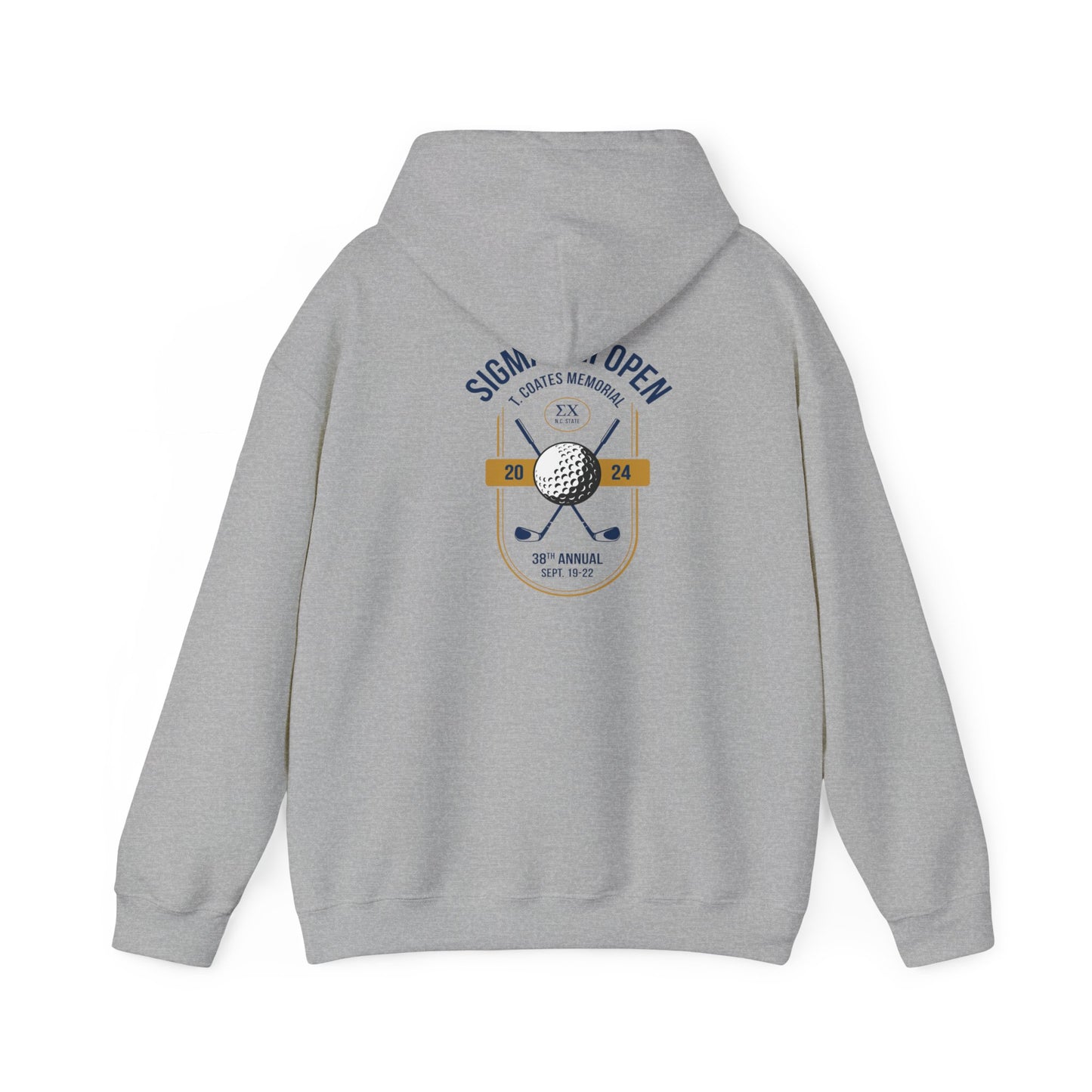 Sigma Chi Open Hoodie - Back Design