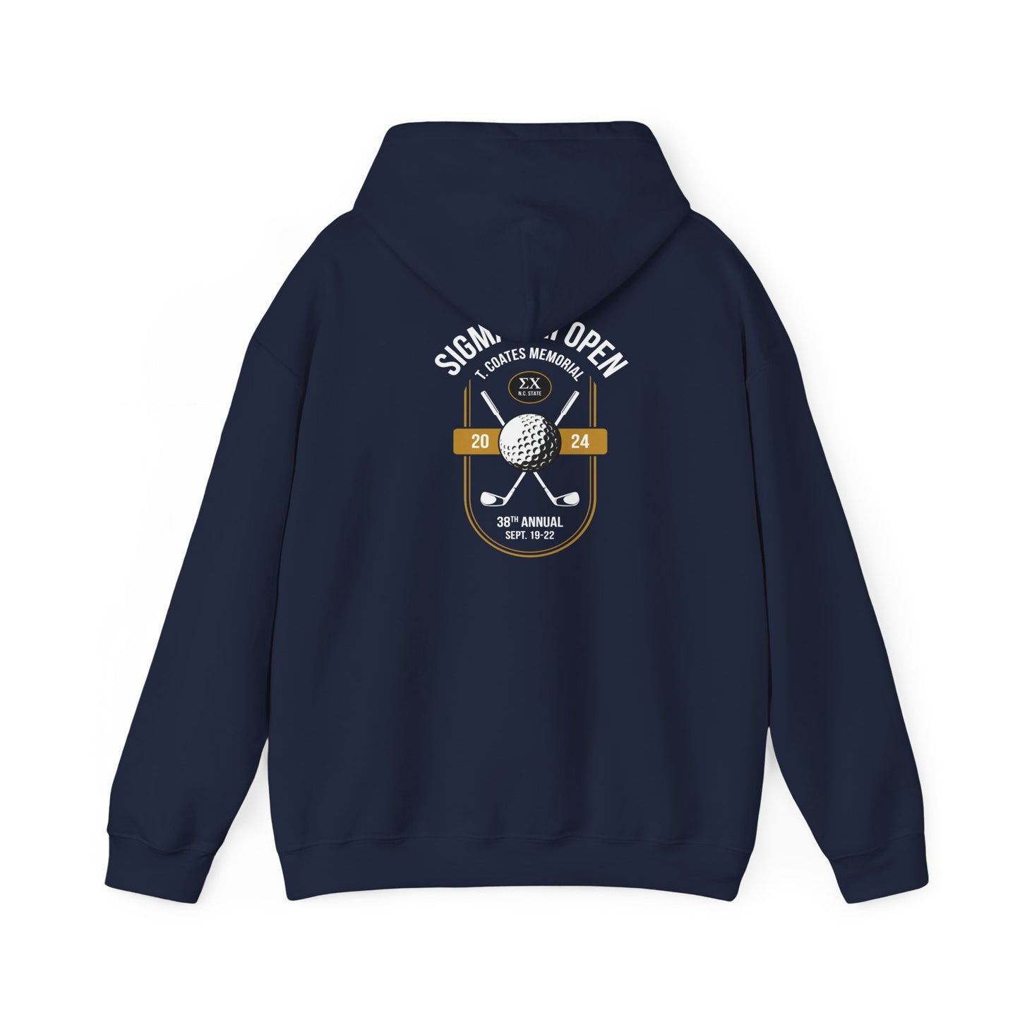 Sigma Chi Open Hoodie - Back Design