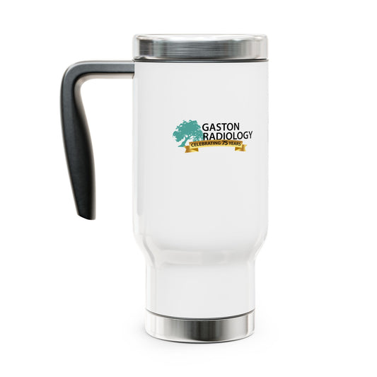 Gaston Radiology Stainless Steel Travel Mug with Handle, 14oz 2