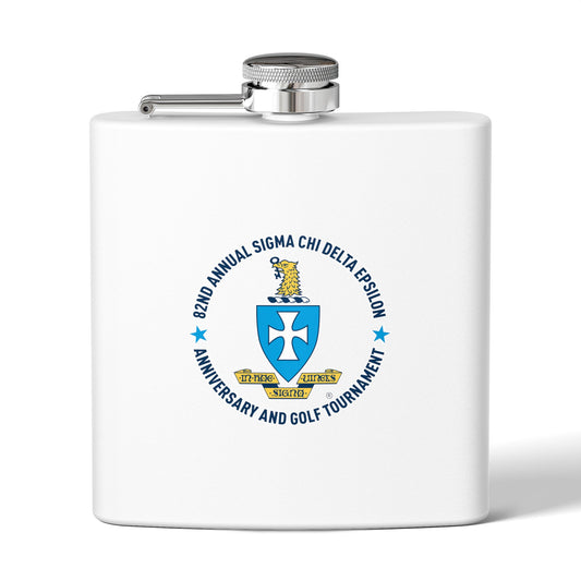 Sigma Chi Stainless Steel Flask, 6oz