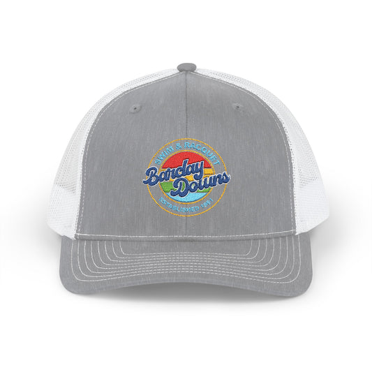 Barclay Downs Vintage Swim Club Embroidered Snapback Trucker Cap