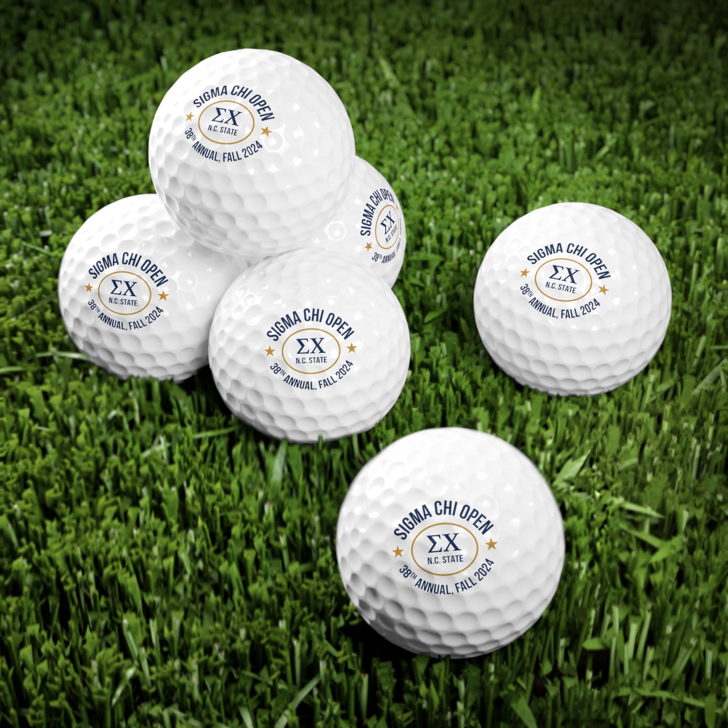 Sigma Chi Open Golf Balls, 6pcs