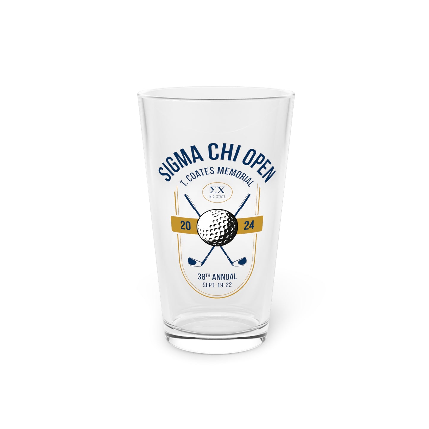 Sigma Chi Open 16oz Pint Glass